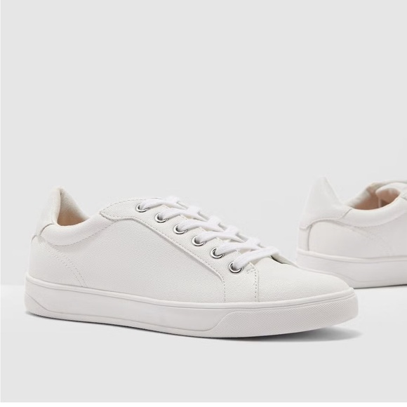 Topshop white pebbled leather COLA sneakers - Picture 2 of 11